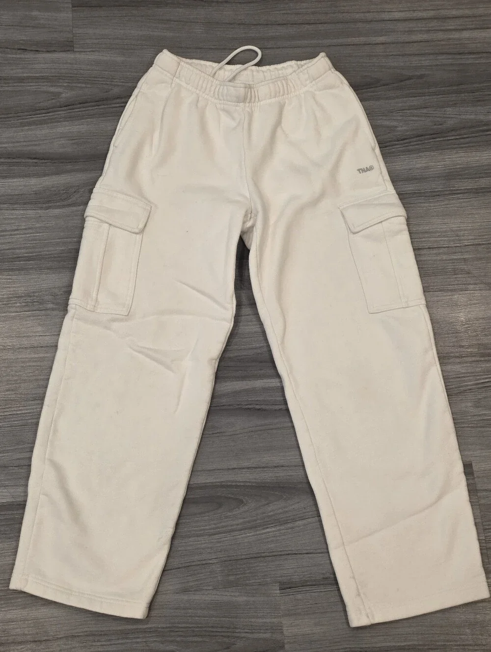 Aritzia Tna Cozy Sweatfleece Mega Cargo™ Women Sweatpants White color